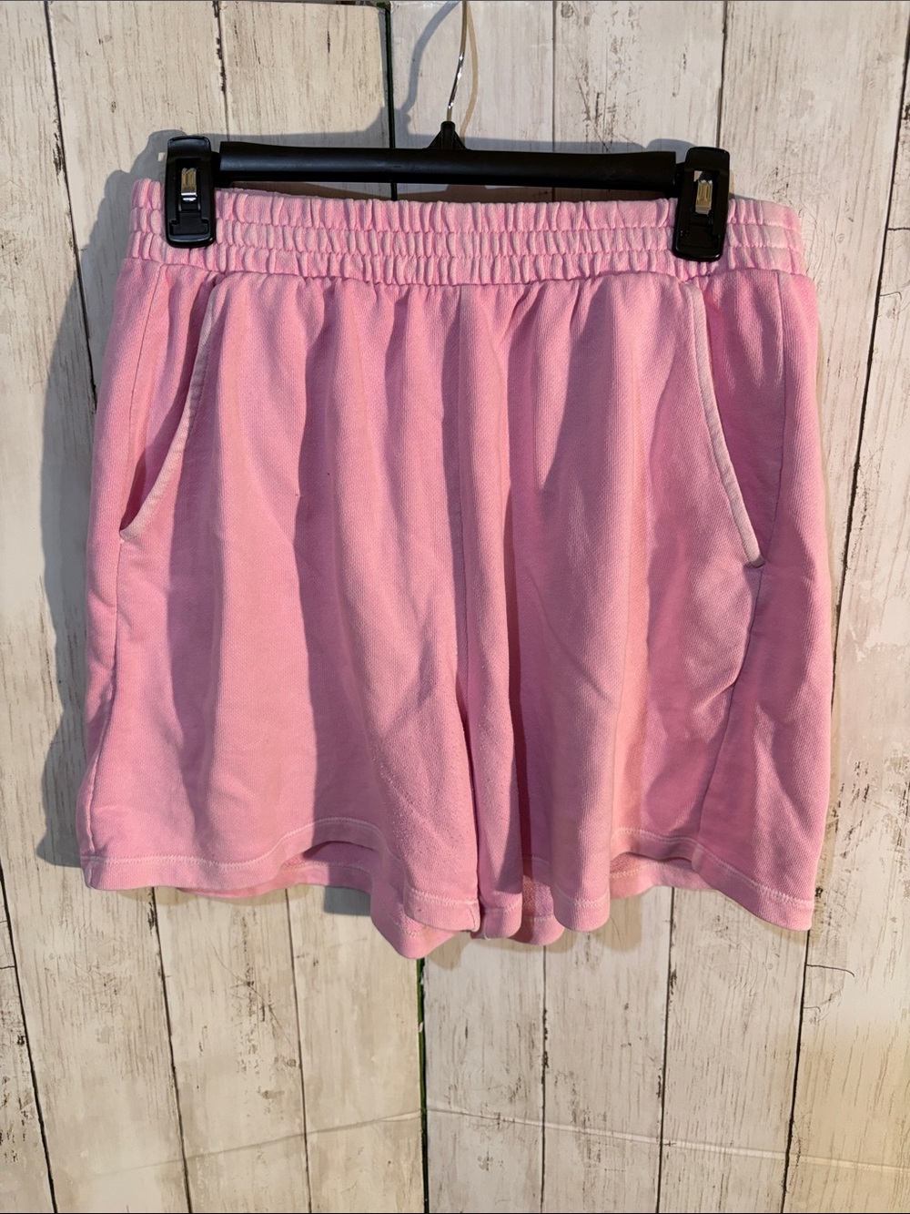 Old Navy Pink Elastic-Waist Athletic Shorts with Pockets